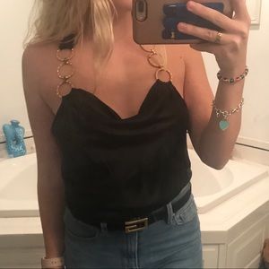 Vintage black halter